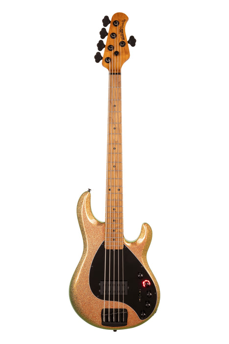 Ernie Ball Music Man DarkRay 5 Bass Guitar - Gold Bar