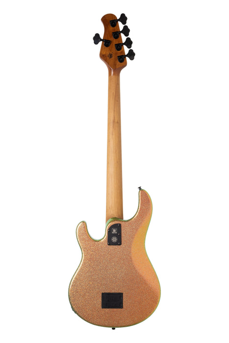 Ernie Ball Music Man DarkRay 5 Bass Guitar - Gold Bar