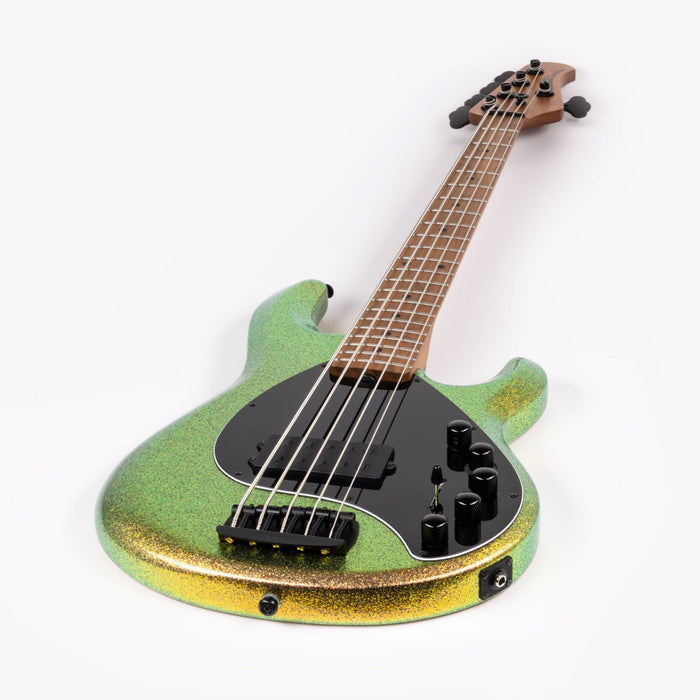 Ernie Ball Music Man DarkRay 5 Bass Guitar - Gold Bar