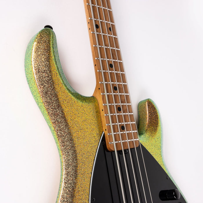 Ernie Ball Music Man DarkRay 5 Bass Guitar - Gold Bar