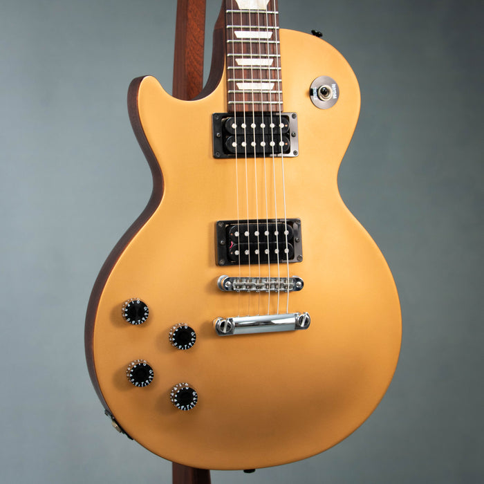 Gibson 2012 Les Paul LPJ Left Handed w/ Case - Rubbed Gold Top - Preowned
