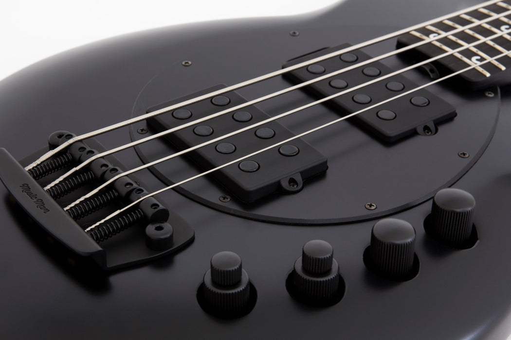 Ernie Ball Music Man Bongo HH Bass Guitar - Stealth Black
