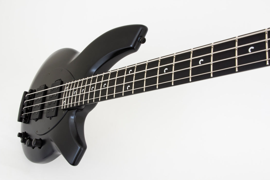Ernie Ball Music Man Bongo HH Bass Guitar - Stealth Black