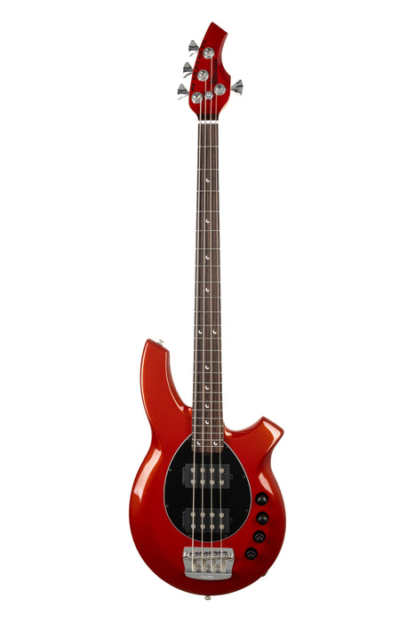 Ernie Ball Music Man Bongo HH Bass Guitar - Blood Orange