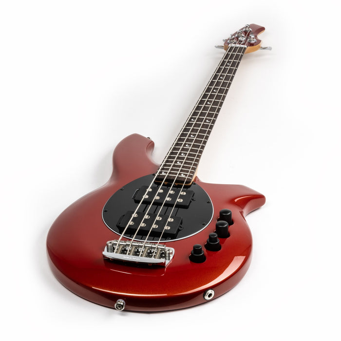 Ernie Ball Music Man Bongo HH Bass Guitar - Blood Orange