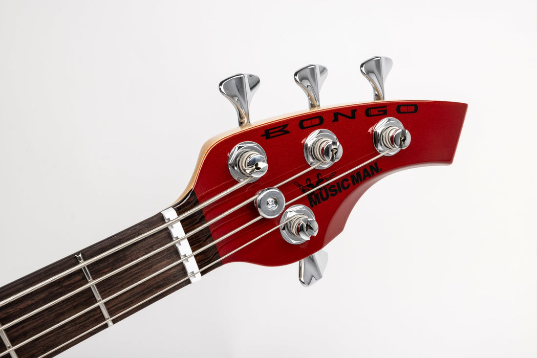 Ernie Ball Music Man Bongo HH Bass Guitar - Blood Orange