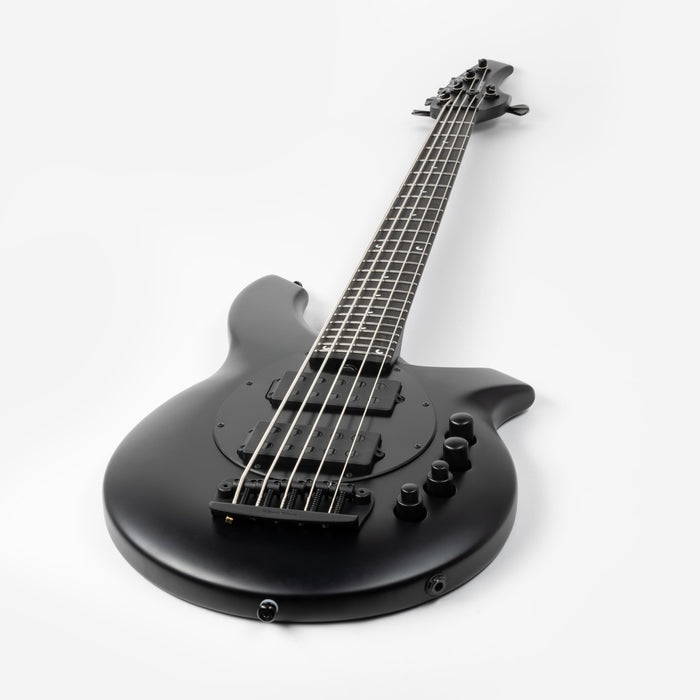 Ernie Ball Music Man Bongo 5 HH Bass Guitar - Stealth Black