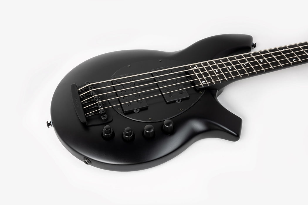 Ernie Ball Music Man Bongo 5 HH Bass Guitar - Stealth Black