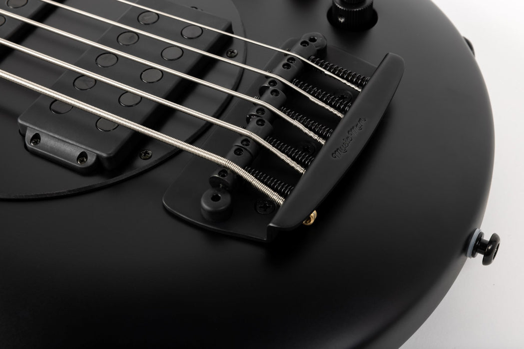 Ernie Ball Music Man Bongo 5 HH Bass Guitar - Stealth Black