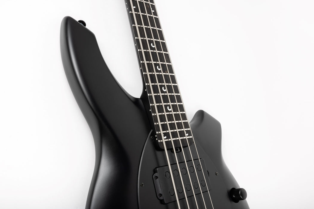 Ernie Ball Music Man Bongo 5 HH Bass Guitar - Stealth Black