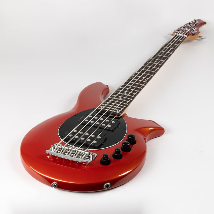 Ernie Ball Music Man Bongo 5 HH Bass Guitar - Blood Orange
