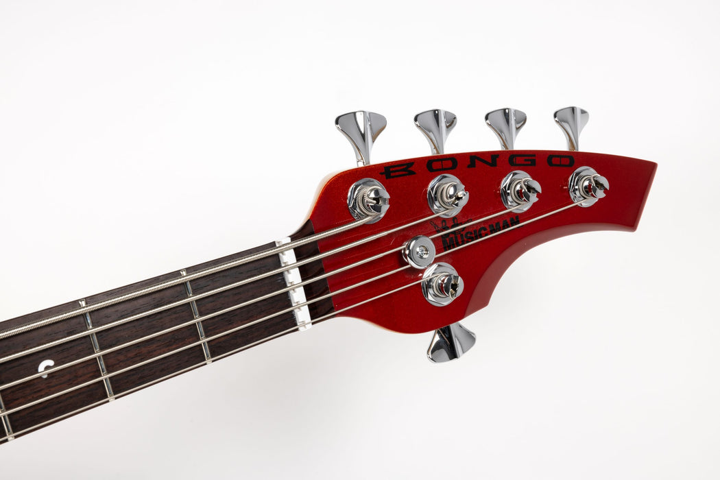 Ernie Ball Music Man Bongo 5 HH Bass Guitar - Blood Orange