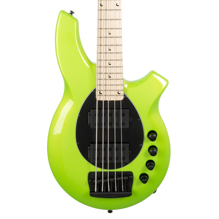 Ernie Ball Music Man Bongo 5 HH Bass Guitar - Mantis Green