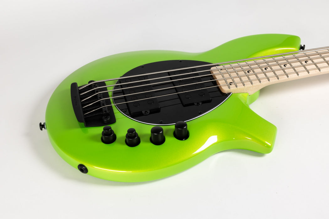 Ernie Ball Music Man Bongo 5 HH Bass Guitar - Mantis Green