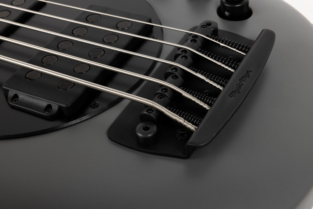Ernie Ball Music Man Bongo 5 HH Bass Guitar - Titan Gray