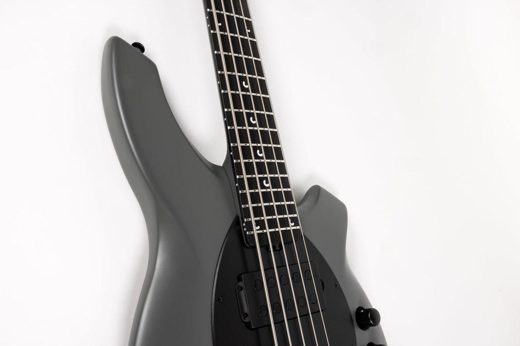 Ernie Ball Music Man Bongo 5 HH Bass Guitar - Titan Gray
