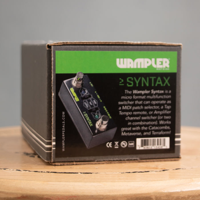 Wampler Syntax Extended Rig Control Pedal w/Box - Preowned