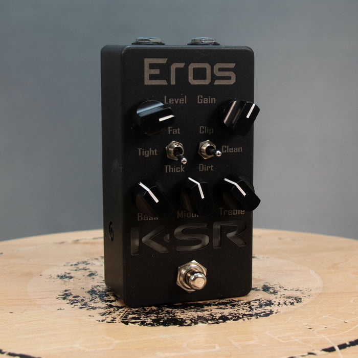 KSR Amplification Eros Boost EQ Effects Pedal Matte Black - Preowned