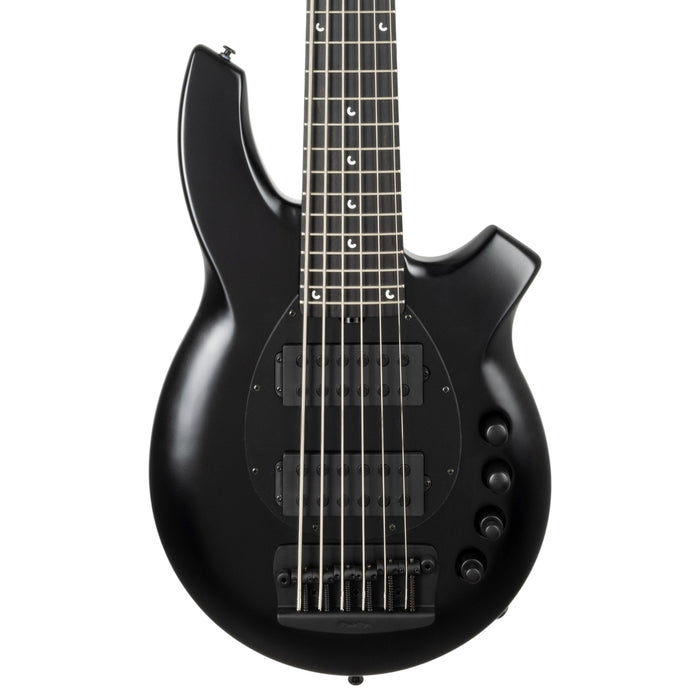 Ernie Ball Music Man Bongo 6 HH Bass Guitar - Stealth Black