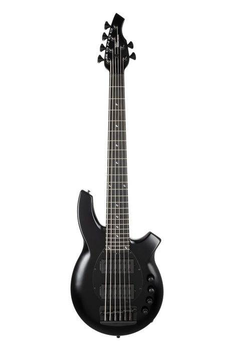 Ernie Ball Music Man Bongo 6 HH Bass Guitar - Stealth Black
