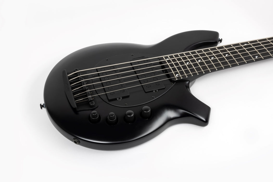 Ernie Ball Music Man Bongo 6 HH Bass Guitar - Stealth Black