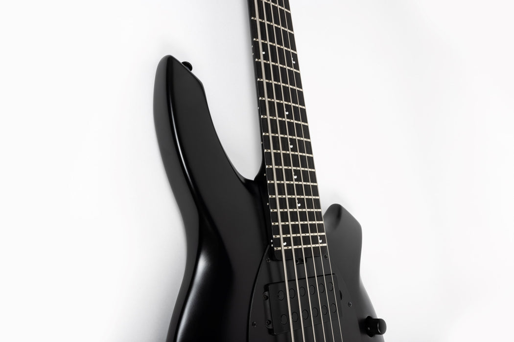 Ernie Ball Music Man Bongo 6 HH Bass Guitar - Stealth Black
