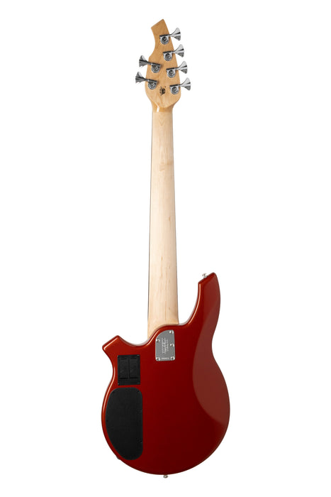 Ernie Ball Music Man Bongo 6 HH Bass Guitar - Blood Orange