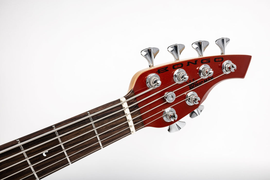 Ernie Ball Music Man Bongo 6 HH Bass Guitar - Blood Orange