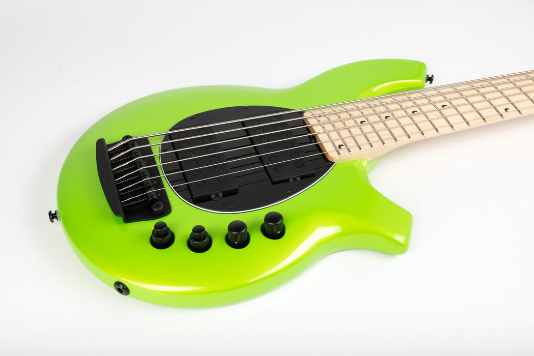 Ernie Ball Music Man Bongo 6 HH Bass Guitar - Mantis Green