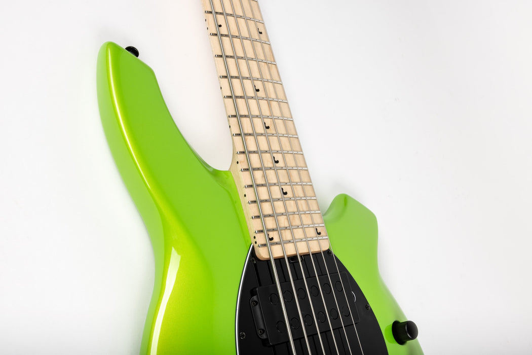 Ernie Ball Music Man Bongo 6 HH Bass Guitar - Mantis Green