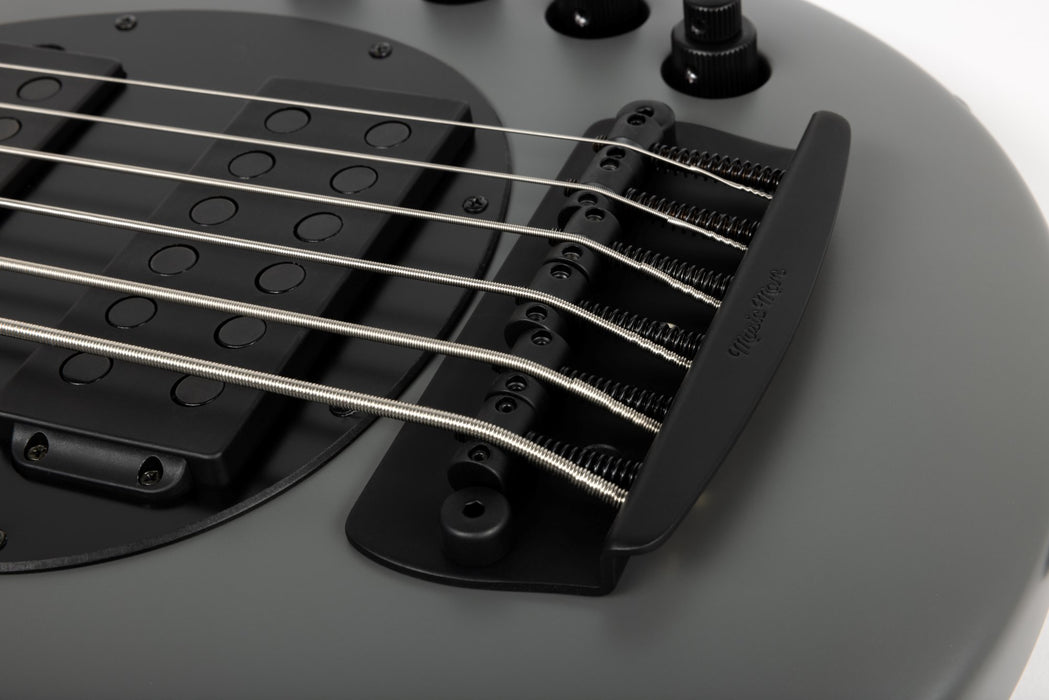 Ernie Ball Music Man Bongo 6 HH Bass Guitar - Titan Gray