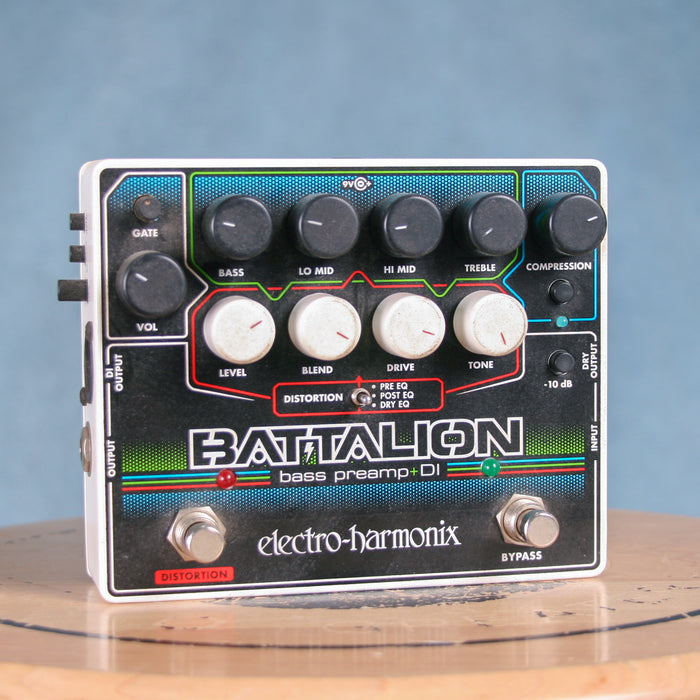 Electro Harmonix Battallion Bass Preamp DI Effects Pedal w/Box - Preowned