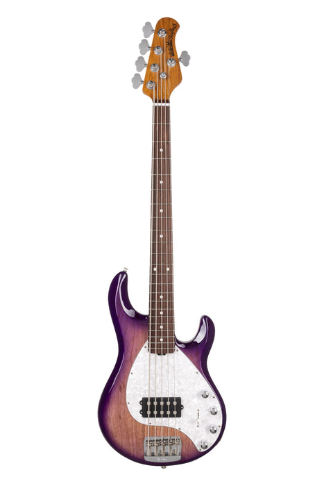 Ernie Ball Music Man StingRay Special 5 Bass Guitar - Purple Sunset