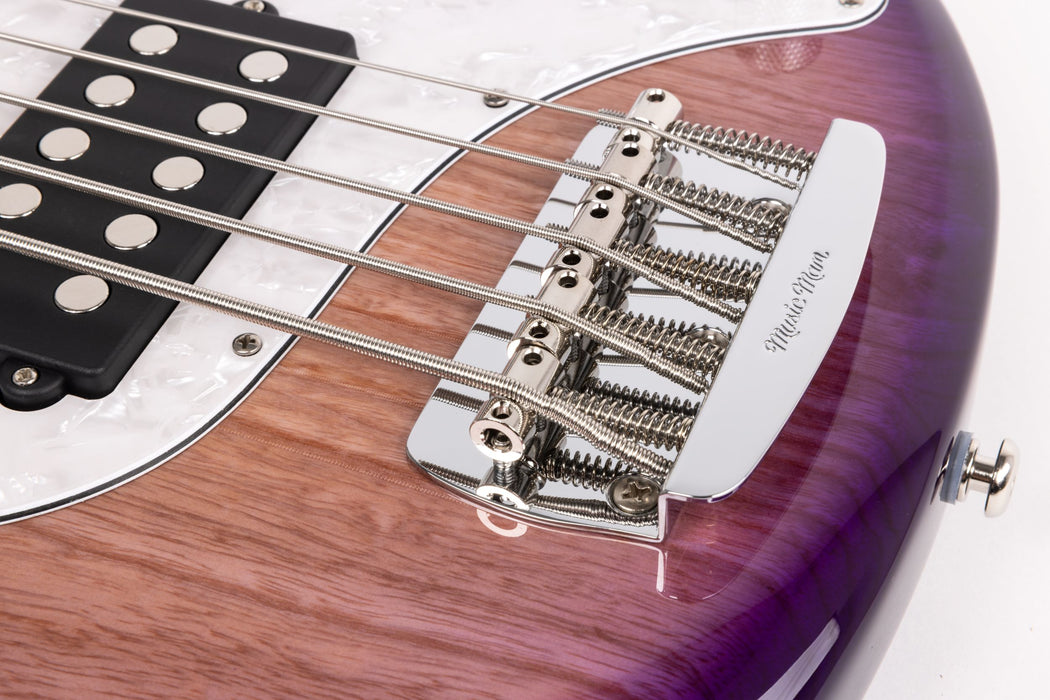 Ernie Ball Music Man StingRay Special 5 Bass Guitar - Purple Sunset