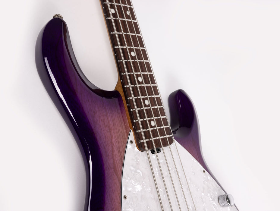 Ernie Ball Music Man StingRay Special 5 Bass Guitar - Purple Sunset
