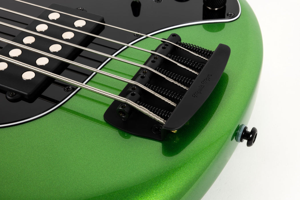 Ernie Ball Music Man StingRay Special 5 Bass Guitar - Kiwi Green
