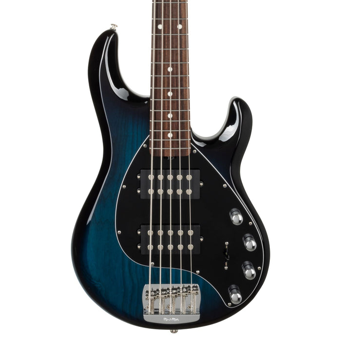 Ernie Ball Music Man StingRay Special 5 HH Bass Guitar - Pacific Blue Burst