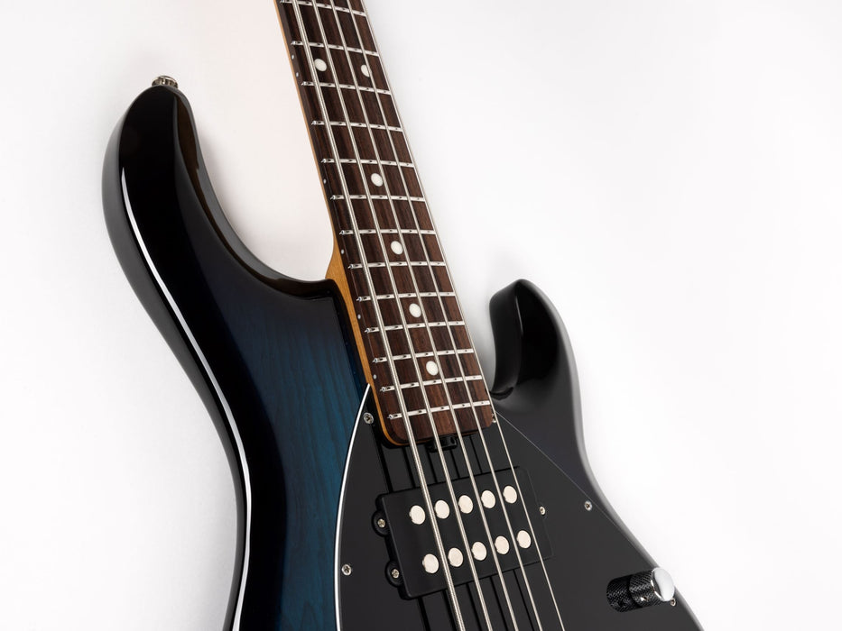 Ernie Ball Music Man StingRay Special 5 HH Bass Guitar - Pacific Blue Burst