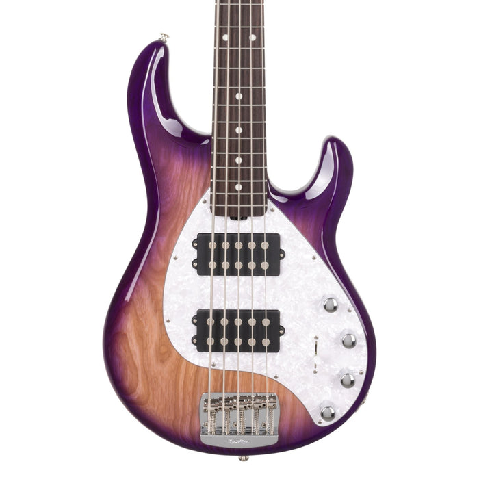 Ernie Ball Music Man StingRay Special 5 HH Bass Guitar - Purple Sunset