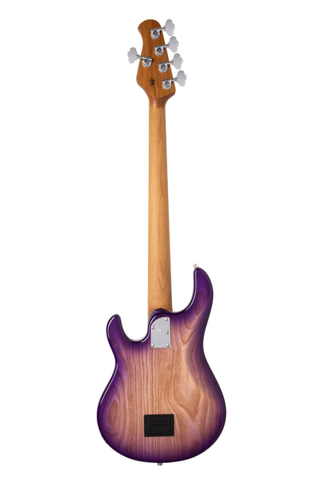 Ernie Ball Music Man StingRay Special 5 HH Bass Guitar - Purple Sunset