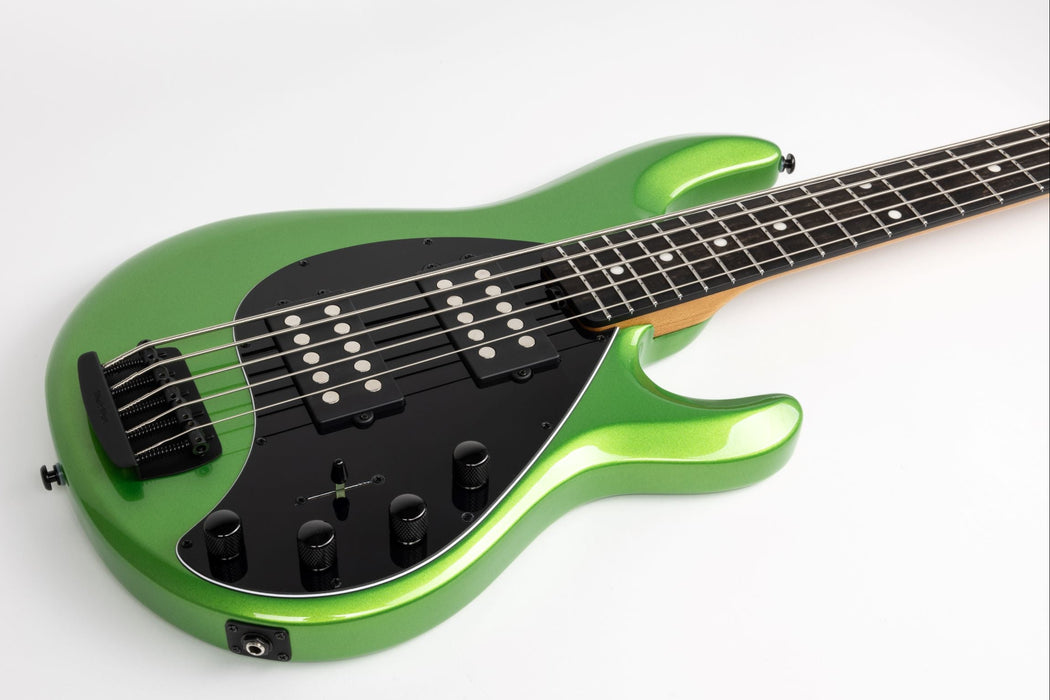 Ernie Ball Music Man StingRay Special 5 HH Bass Guitar - Kiwi Green