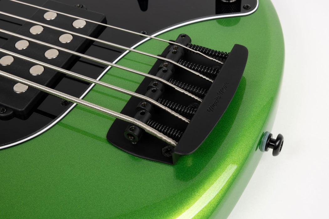 Ernie Ball Music Man StingRay Special 5 HH Bass Guitar - Kiwi Green