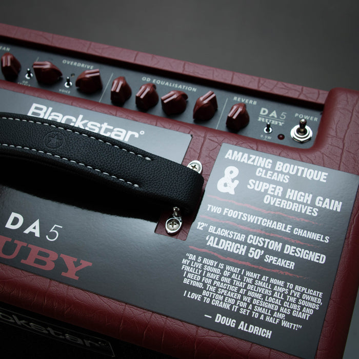Blackstar DA-5 Ruby Doug Aldrich Valve Combo Amp w/Footswitch - Preowned