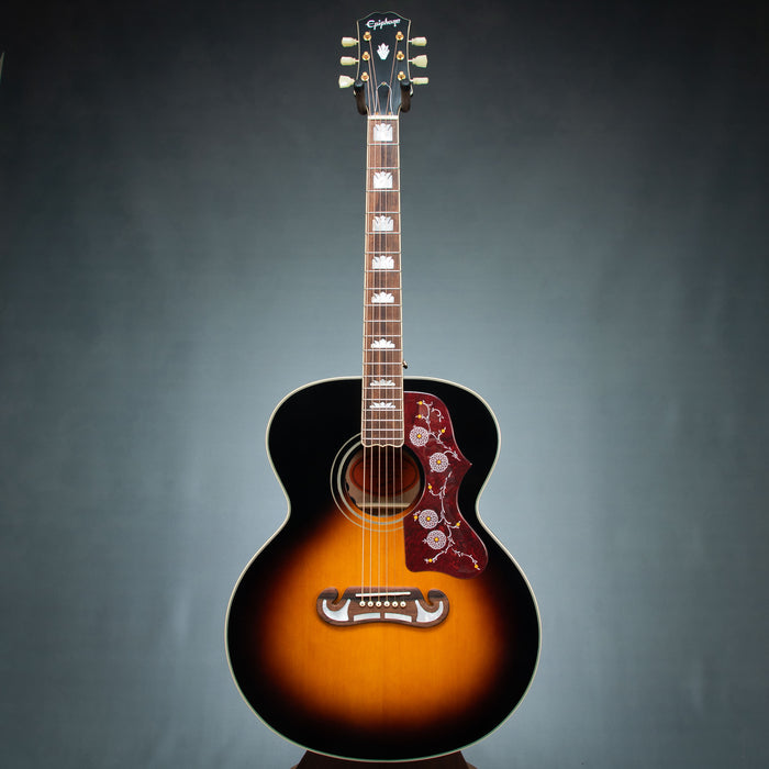Epiphone Inspired by Gibson J-200 w/Case - Aged Vintage Sunburst Gloss - Preowned