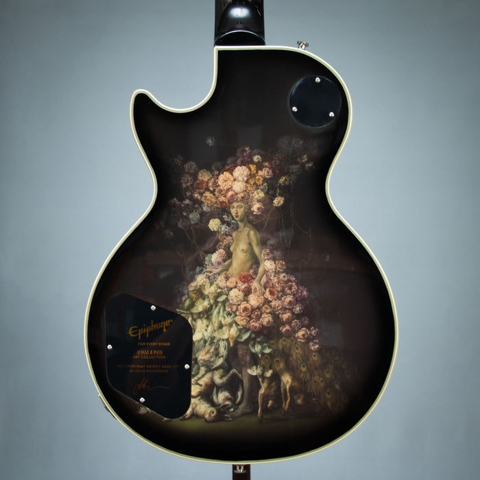 Epiphone Adam Jones Les Paul Art Collection Julie Heffernan's 'Self-Portrait As Not Dead Yet' w/Case - Antique Silverburst - Preowned