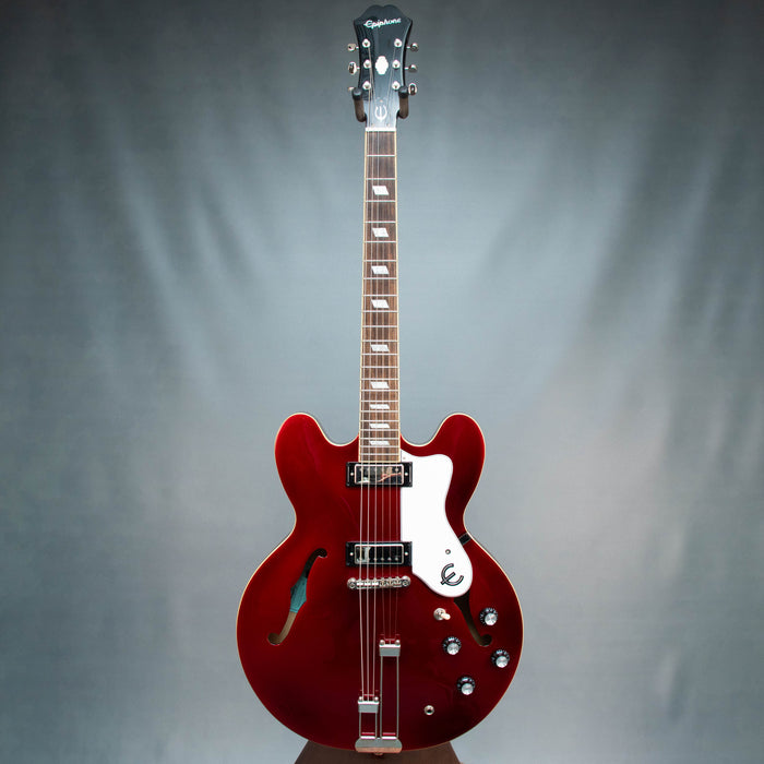 Epiphone Riviera Frequensator Electric Guitar REPAIRED HEADSTOCK - Sparkling Burgundy - Preowned