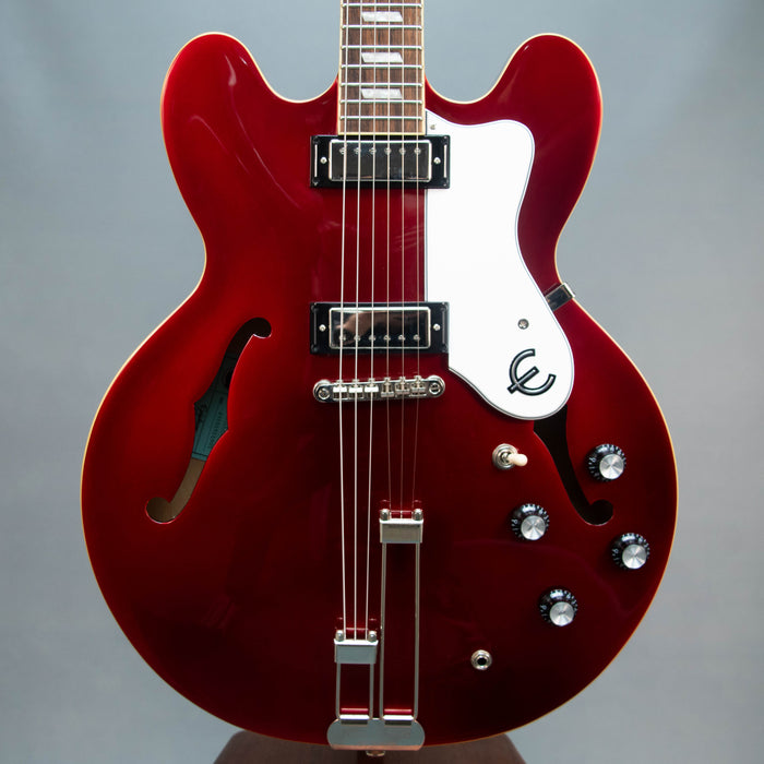 Epiphone Riviera Frequensator Electric Guitar REPAIRED HEADSTOCK - Sparkling Burgundy - Preowned