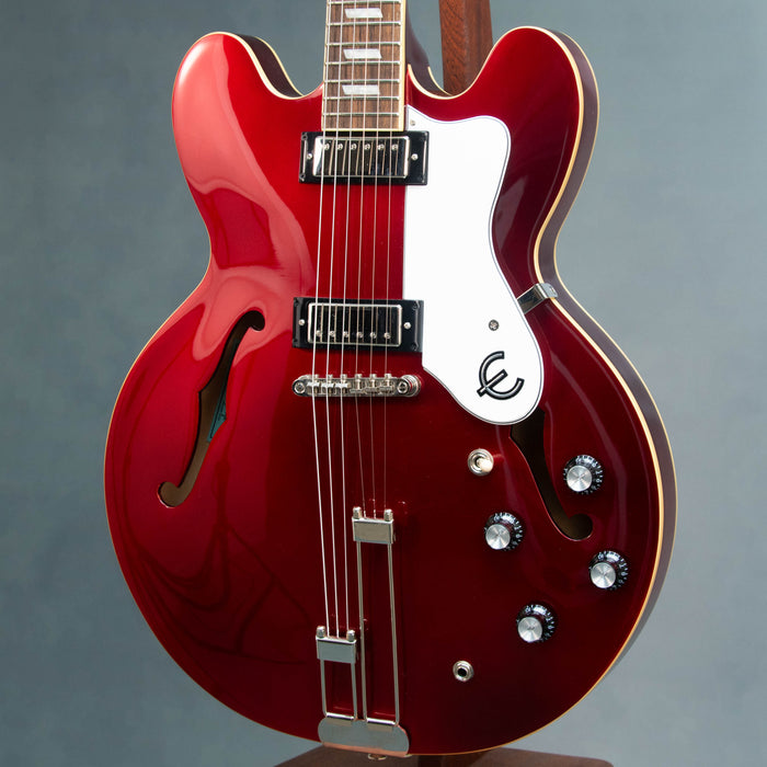 Epiphone Riviera Frequensator Electric Guitar REPAIRED HEADSTOCK - Sparkling Burgundy - Preowned