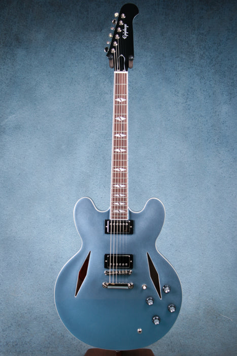 Epiphone Dave Grohl Signature DG-335 Hollow Body Electric Guitar w/Case - Pelham Blue - Preowned