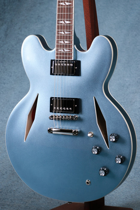 Epiphone Dave Grohl Signature DG-335 Hollow Body Electric Guitar w/Case - Pelham Blue - Preowned